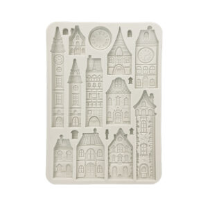 Gear up for Christmas – Silicon mould Designs A5 for Art and Craft – Cozy houses
