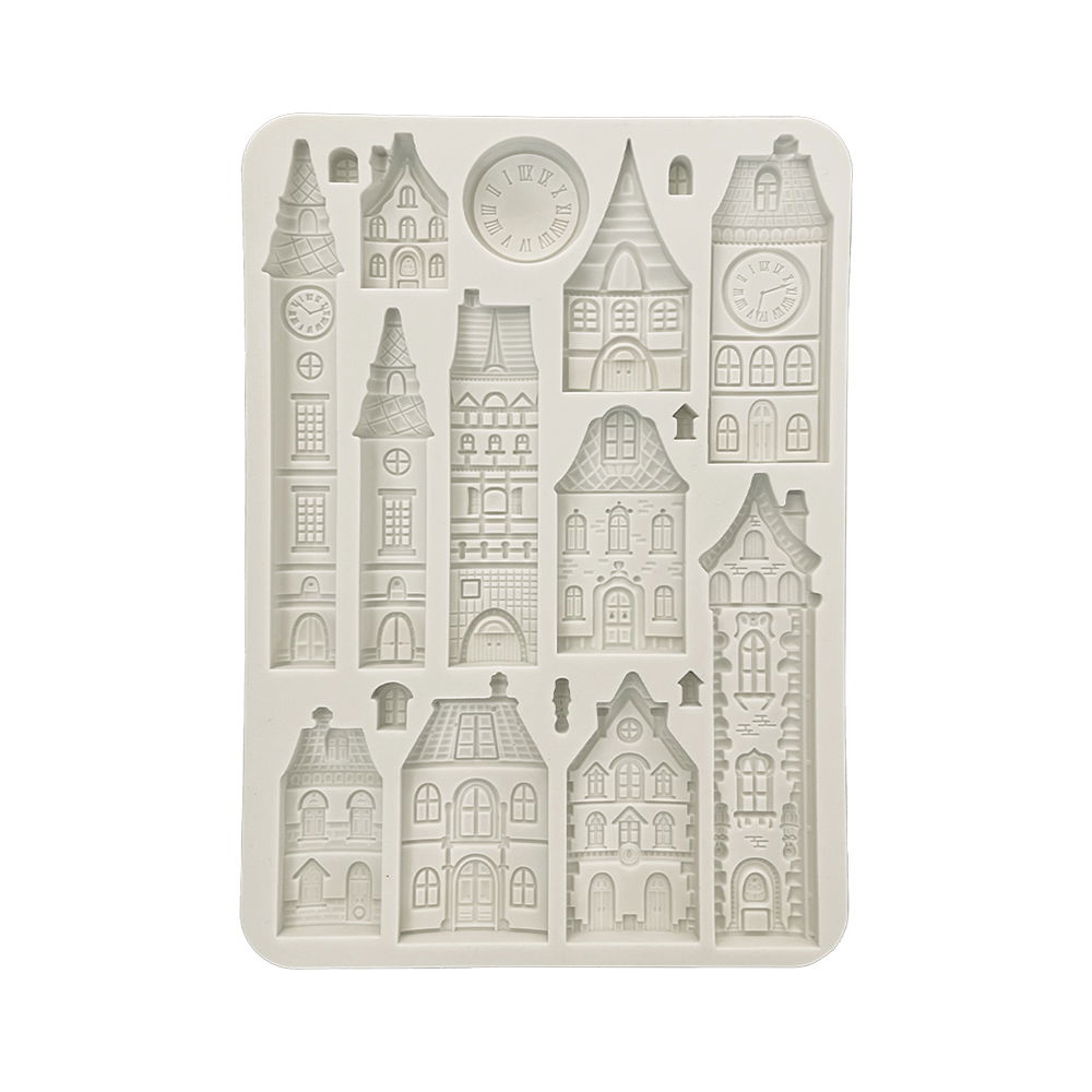 Gear up for Christmas – Silicon mould Designs A5 for Art and Craft – Cozy houses