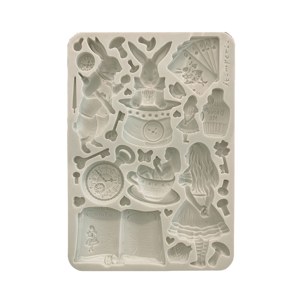 Alice in Christmas – Silicon mould Designs A5 for Art and Craft – Alice in Christmas