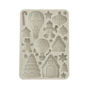 Candy Christmas – Silicon mould Designs A5 for Art and Craft – Gingerbreads