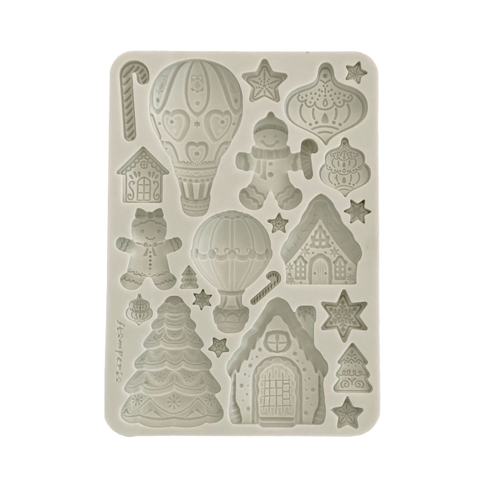Candy Christmas – Silicon mould Designs A5 for Art and Craft – Gingerbreads