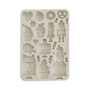 Candy Christmas – Silicon mould Designs A5 for Art and Craft – Cakes