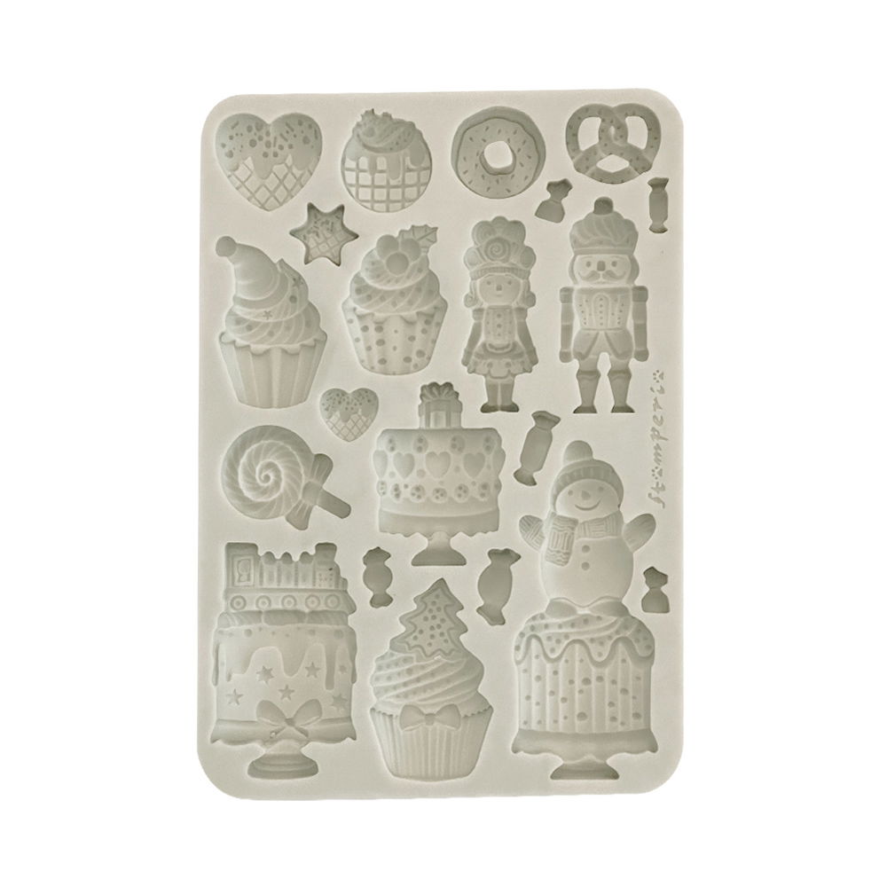 Candy Christmas – Silicon mould Designs A5 for Art and Craft – Cakes