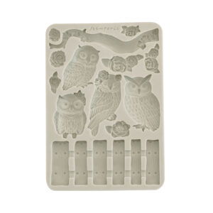 The Owl’s House – Silicon mould Designs A5 for Art and Craft – Owls and branch