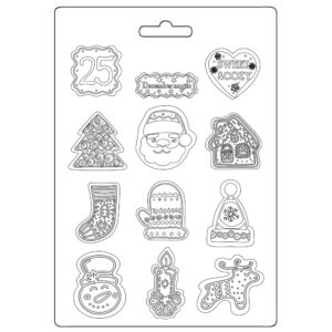 Candy Christmas – Soft Mould A5 – Christmas elements