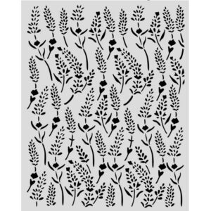 Lavender – Cut laser stencil for Art and Craft cm 20X25 – pattern