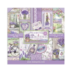 Provence – 12”x12” (30.5×30.5 cm) Paper Pad 10 double sided printed sheets