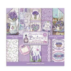 Provence – 8”x8” (20.3×20.3 cm) Paper Pad 10 double sided printed sheets