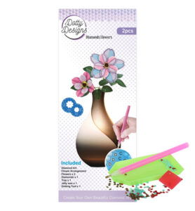 Dotty Design – Diamonds Flowers – Light Blue Pink