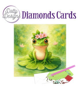 Dotty Designs Diamond Cards, Kikker