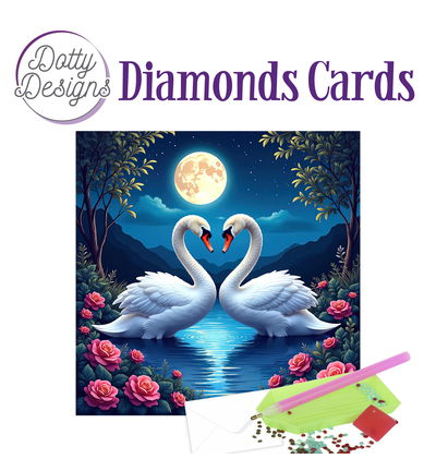 Dotty Designs Diamond Cards, 2 zwanen