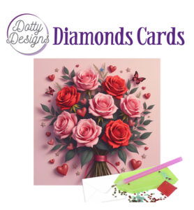 Dotty Designs Diamond Cards, Rode rozen