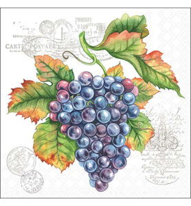 Servetten 20pcs / 33 x 33cm, Grape vine