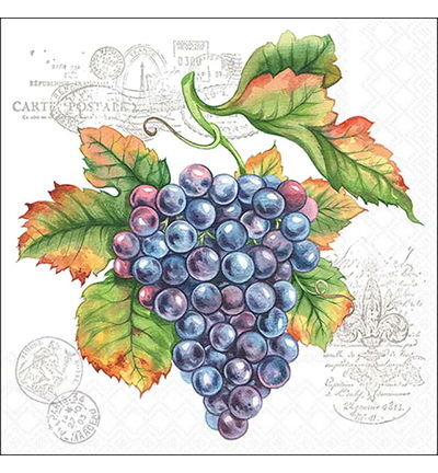 Servetten 20pcs / 33 x 33cm, Grape vine