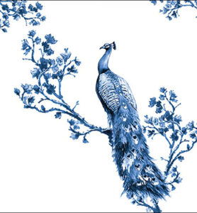 Servetten 20pcs / 33 x 33cm, Royal Peacock