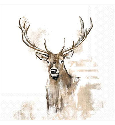 Servetten 20pcs / 33 x 33cm, Antlers