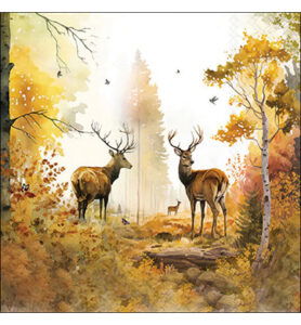 Servetten 20pcs / 33 x 33cm, Autumn forest