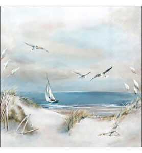 Servetten 20pcs / 33 x 33cm, Sailing at sea