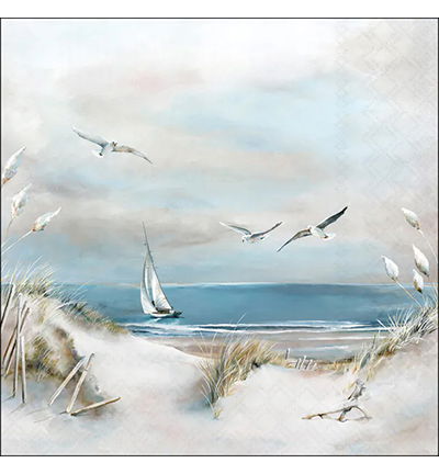 Servetten 20pcs / 33 x 33cm, Sailing at sea