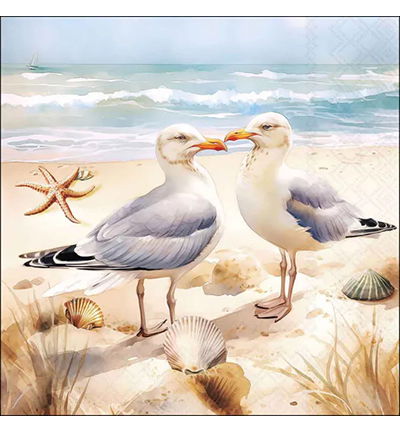 Servetten 20pcs / 33 x 33cm, Seagulls