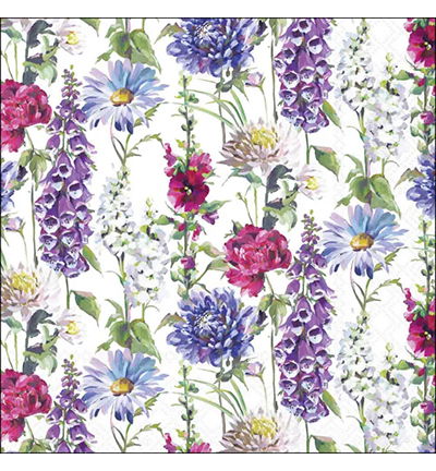 Servetten 20pcs / 33 x 33cm, Flower tendril
