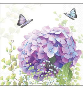 Servetten 20pcs / 33 x 33cm, Hydrangea ball