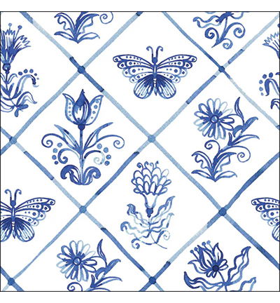 Servetten 20pcs / 33 x 33cm, Diamond shaped tiles