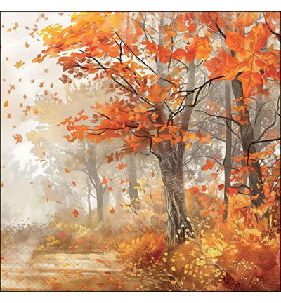 Servetten 20pcs / 33 x 33cm, Autumn tree
