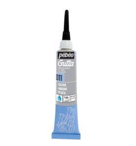 Pebeo Setasilk gutta 20ml, Silver