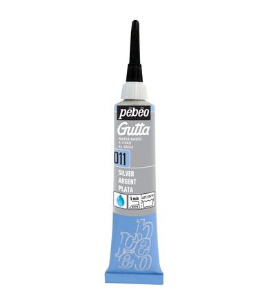 Pebeo Setasilk gutta 20ml, Silver