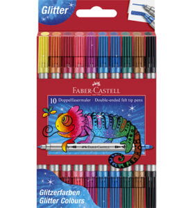 Viltstift FC Duo 10 stuks glitter