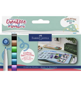 Marker creatief FC Goldfaber 1.5 Creative Haven, set a 6 stuks