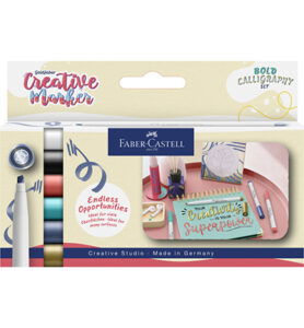 Marker creatief FC Goldfaber beitelpunt C Soft Lettering, set a 6 stuks