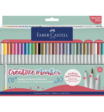 Marker creatief FC Goldfaber set a 30 stuks Happy Creating