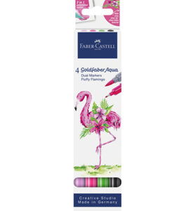 Duo aquarelmarker FC Goldfaber karton etui 4 stuks Fluffy
