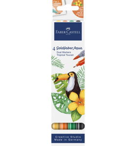 Duo aquarelmarker FC Goldfaber kartonetui 4 stuks Tropical