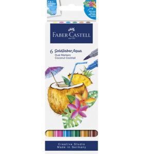 Duo aquarelmarker FC Goldfaber kartonetui 6 stuks Coconut