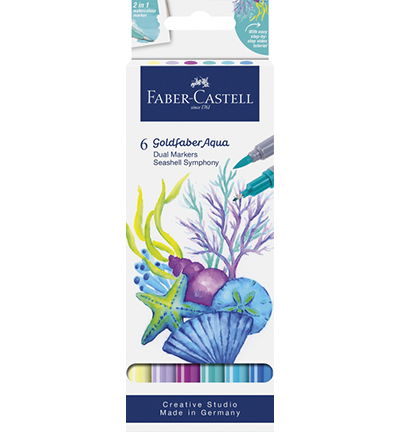 Duo aquarelmarker FC Goldfaber kartonetui 6 stuks Seashells