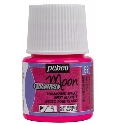 Pebeo Fantasy Moon 45ml, Fluorescent Pink