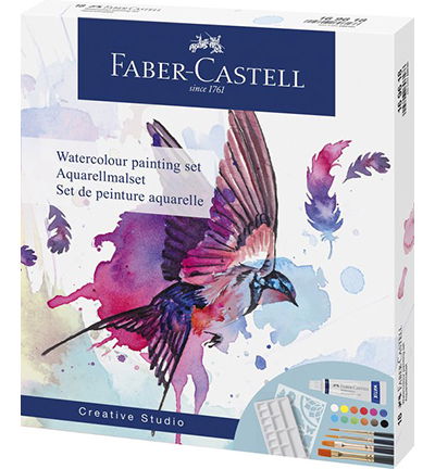 Waterverfset Faber-Castell 18-delig