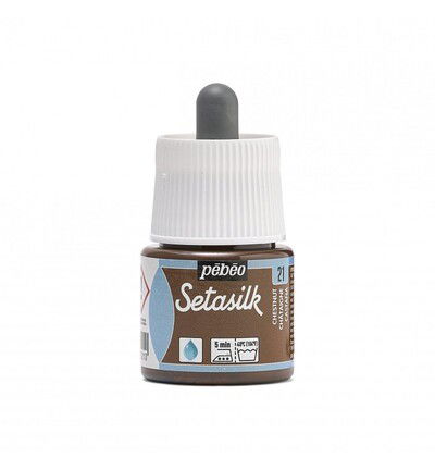 Pebeo Setasilk 45ml, Chestnut