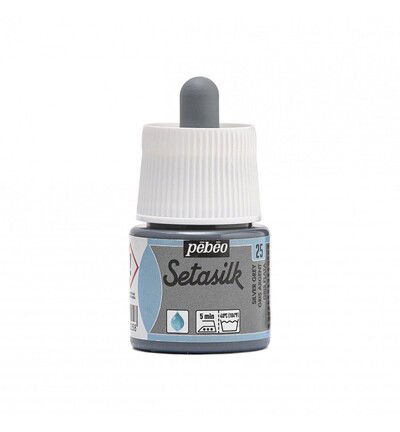 Pebeo Setasilk 45ml, Silver Grey