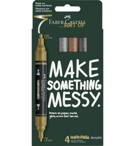 Acrylmarker FC Multimark 4 stuks Metallic kartonetui