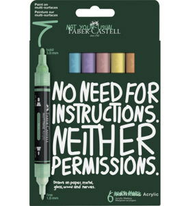 Acrylmarker FC Multimark 6 stuks Pastel kartonetui