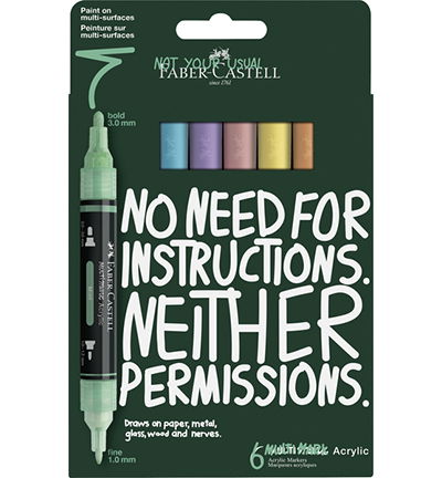 Acrylmarker FC Multimark 6 stuks Pastel kartonetui