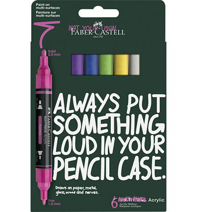 Acrylmarker FC Multimark 6 stuks Vibrant kartonetui