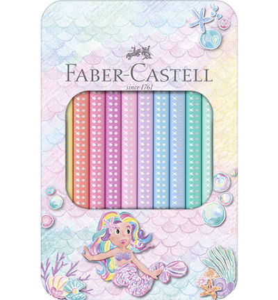 Kleurpotloden FC Jumbo Sparkle pastel 10 stuks in bliketui