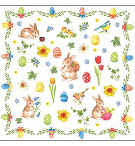 Servetten 20pcs / 33 x 33cm, Easter collage