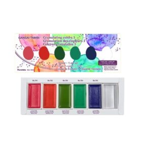 Gansai Tambi Granulating Colors 3, 5 Colors set