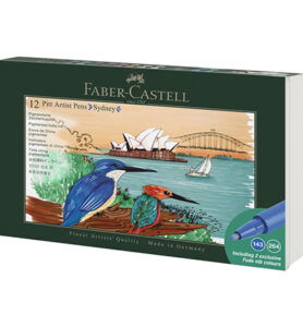Tekenstift FC Pitt Artist Pen Brush Sydney, set 12 stuks